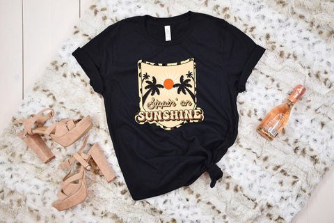 Retro Summer PNG Sublimation | Sippin on Sunshine Sublimation CraftLabSVG 