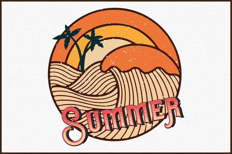 Retro Summer PNG Sublimation Sublimation designartist 