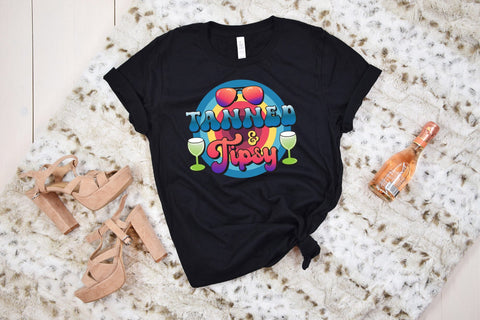 Retro Summer PNG Sublimation, Tanned & Tipsy Sublimation CraftLabSVG 