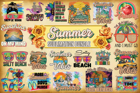 Retro Summer Sublimation Bundle Sublimation Jagonath Roy 