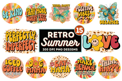 Retro Summer sublimation Bundle Sublimation Regulrcrative 