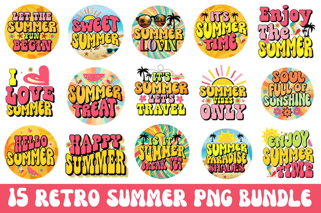 Retro Summer Sublimation Bundle Sublimation Regulrcrative 