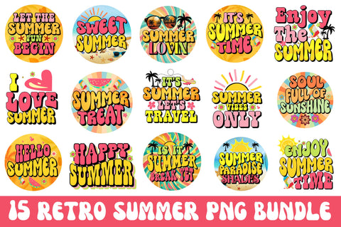 Retro Summer Sublimation Bundle Sublimation Regulrcrative 