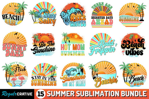 Retro Summer Sublimation Bundle Sublimation Regulrcrative 