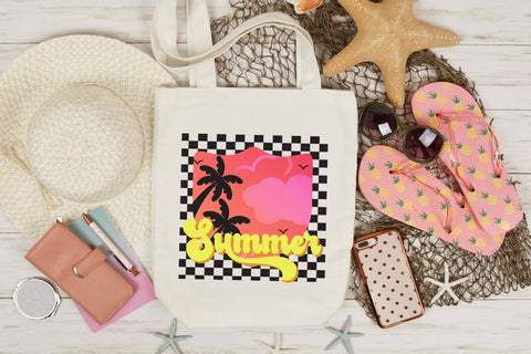 Retro Summer Sublimation Design PNG Sublimation CraftLabSVG 