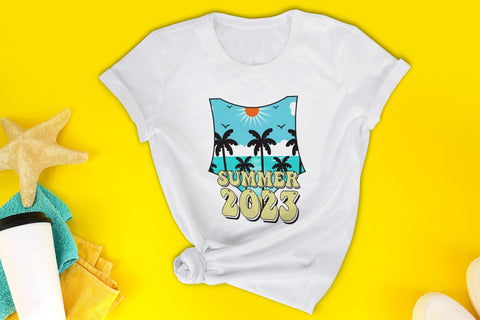 Retro Summer Sublimation - Summer 2023 PNG Sublimation CraftLabSVG 