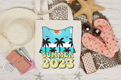 Retro Summer Sublimation - Summer 2023 PNG Sublimation CraftLabSVG 