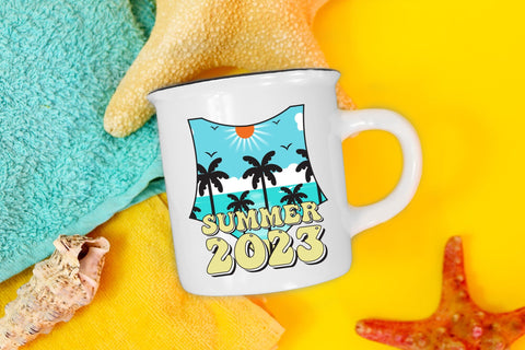 Retro Summer Sublimation - Summer 2023 PNG Sublimation CraftLabSVG 
