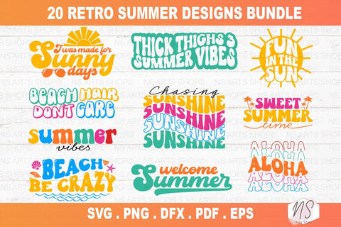 Retro Summer SVG Bundle, Summer PNG, Vacation SVG, Summer shirt svg ...