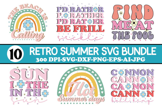 Retro Summer svg bundle SVG designmaster24 