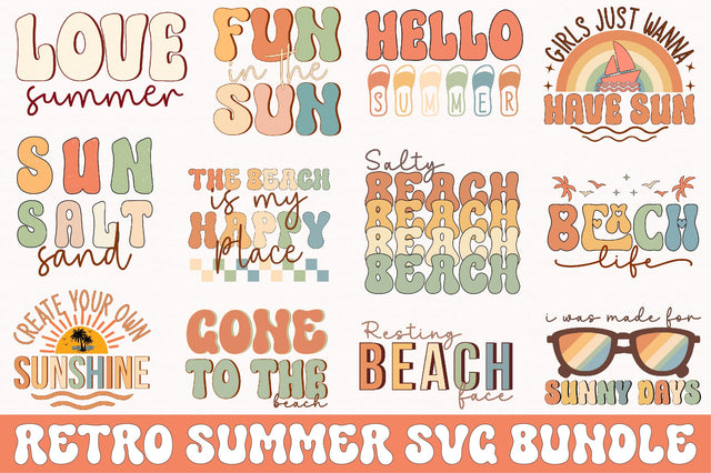 Retro Summer Svg Bundle SVG SVGista 