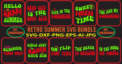 Retro Summer SVG Bundle SVG Syaman 