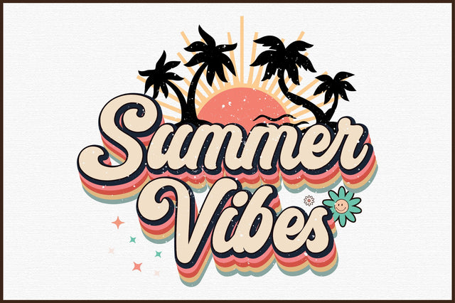 Retro Summer Vibes PNG Sublimation Sublimation designartist 