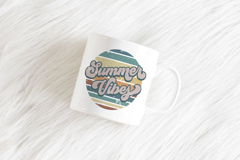 Retro Summer Vibes PNG | Summer Sublimation Design Sublimation B Renee Design 