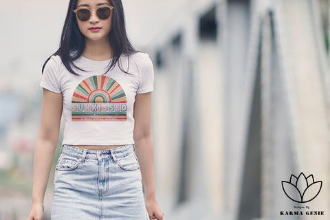 Retro Sunrise - Sunkissed Boho SVG Graphic Design Sublimation SVG Karma Genie Graphics 