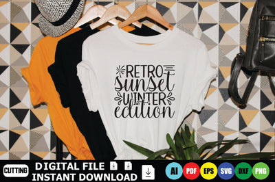 Retro Sunset Winter Edition SVG Shahin alam 