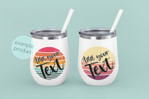 Retro Sunsets SVG Background Bundle 8 in 1 SVG OrangeBrushStudio 