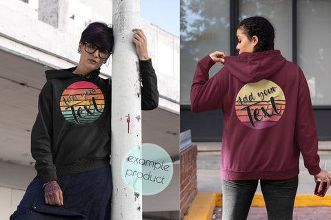 Retro Sunsets SVG Background Bundle 8 in 1 SVG OrangeBrushStudio 