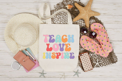 Retro Teach Love Inspire Design SVG SVGista 