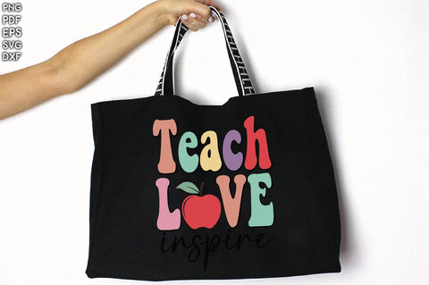 Retro Teach Love Inspire Sublimation Creativeart88 