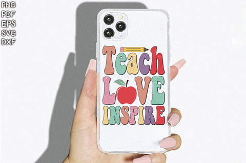 Retro Teach Love Inspire Vol-1 SVG Creativeart88 