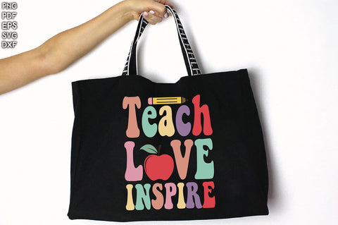 Retro Teach Love Inspire Vol-1 SVG Creativeart88 