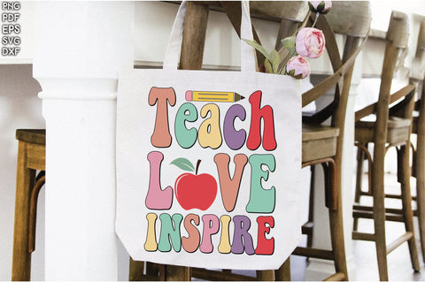 Retro Teach Love Inspire Vol-1 SVG Creativeart88 