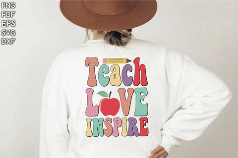 Retro Teach Love Inspire Vol-1 SVG Creativeart88 