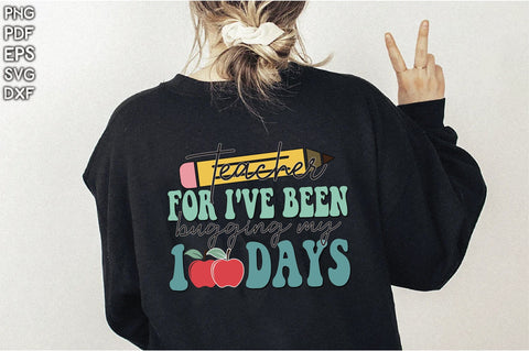 Retro Teacher For I've Been Bugging My 100 Days SVG Creativeart88 