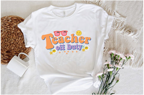 Retro Teacher off Duty Sublimation Sublimation Jagonath Roy 