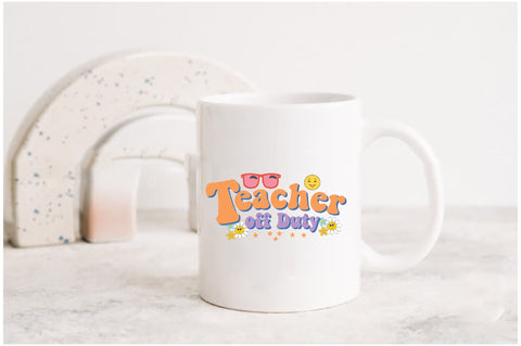 Retro Teacher off Duty Sublimation Sublimation Jagonath Roy 