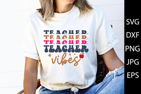 Retro Teacher SVG Bundle SVG md faruk hossain 