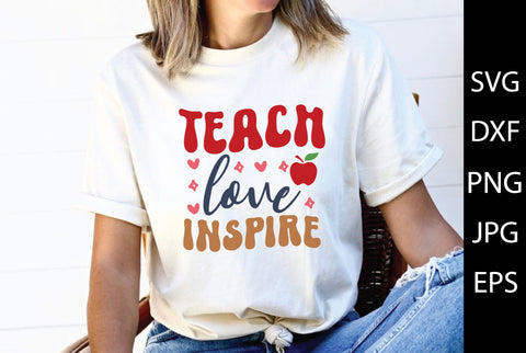 Retro Teacher SVG Bundle SVG md faruk hossain 