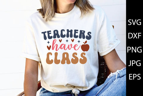 Retro Teacher SVG Bundle SVG md faruk hossain 