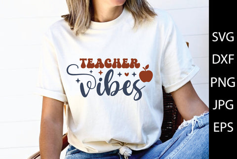 Retro Teacher SVG Bundle SVG md faruk hossain 