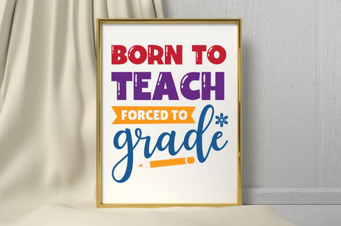 Retro Teacher SVG Bundle SVG Regulrcrative 