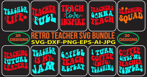 RETRO-TEACHER-SVG-BUNDLE SVG Syaman 