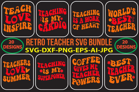 RETRO-TEACHER-SVG-BUNDLE SVG Syaman 