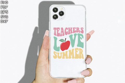 Retro Teachers Love Summer SVG Creativeart88 