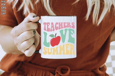 Retro Teachers Love Summer SVG Creativeart88 