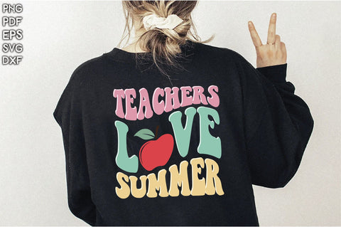 Retro Teachers Love Summer SVG Creativeart88 