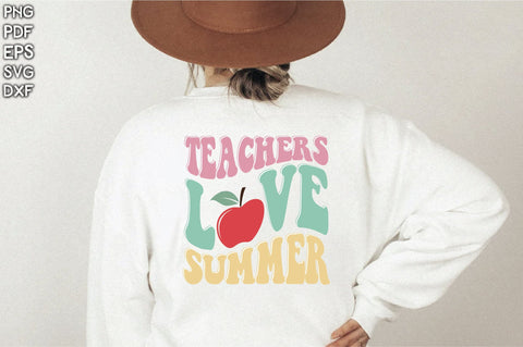 Retro Teachers Love Summer SVG Creativeart88 