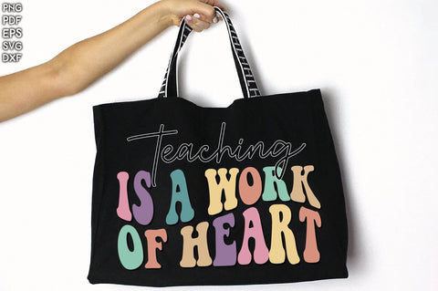 Retro Teaching Is A Work Of Heart SVG Creativeart88 