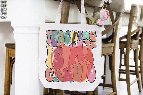 Retro Teaching Is My Cardio SVG Creativeart88 
