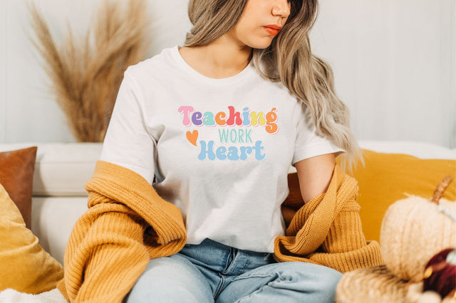 Retro Teaching Work Heart SVG SVG SVGista 