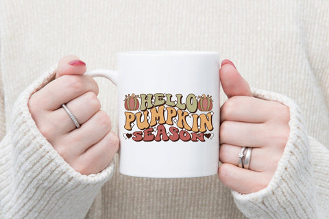 Retro Thanksgiving PNG - Hello Pumpkin Season Sublimation CraftLabSVG 