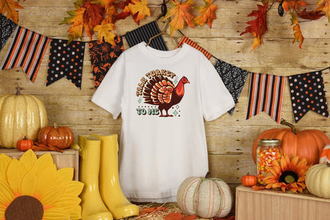 Retro Thanksgiving Sublimation Design Sublimation CraftLabSVG 