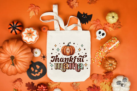 Retro Thanksgiving Sublimation | Thankful Mama Sublimation CraftLabSVG 