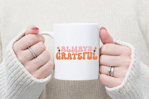 Retro Thanksgiving SVG, Always Grateful SVG CraftLabSVG 