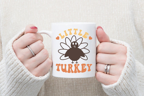Retro Thanksgiving SVG, Little Turkey SVG SVG CraftLabSVG 